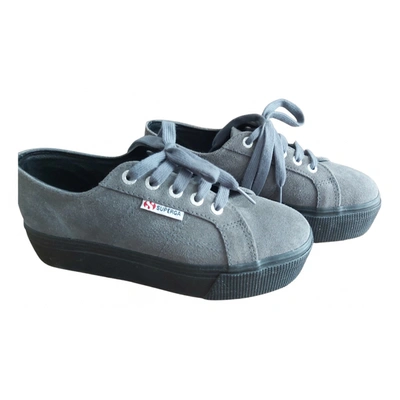 Pre-owned Superga Trainers In Grey