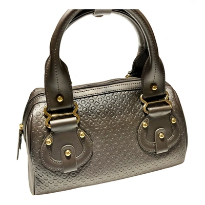Pre-owned Renato Balestra Leather Handbag In Grey