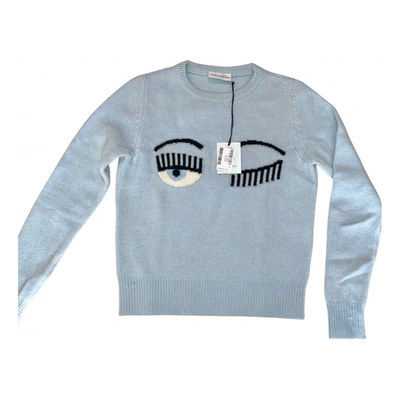 Pre-owned Chiara Ferragni Cashmere Jumper In Blue