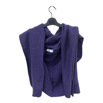 Pre-owned Fabiana Filippi Wool Cardigan In Purple