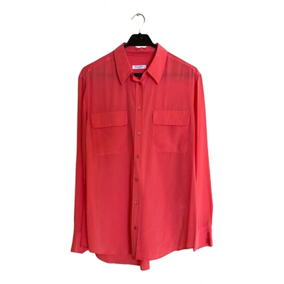 Pre-owned Equipment Silk Shirt In Pink