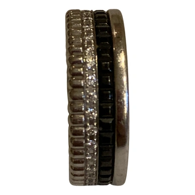 Pre-owned Boucheron Quatre White Gold Ring In Silver
