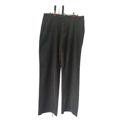 Pre-owned Emporio Armani Trousers In Brown