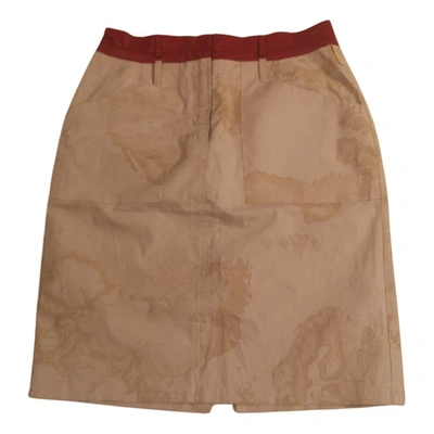 Pre-owned Alviero Martini Mid-length Skirt In Beige