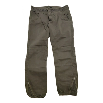 Pre-owned Fornarina Large Pants In Khaki