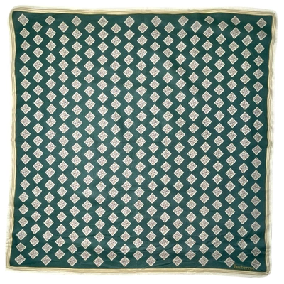Pre-owned Burberry Scarf & Pocket Square In Green