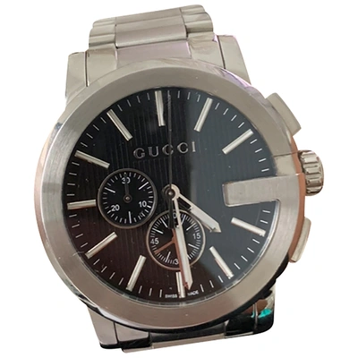 Pre-owned Gucci G-chrono Watch In Silver