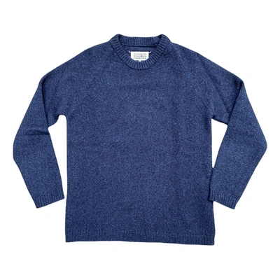Pre-owned Maison Margiela Wool Pull In Navy