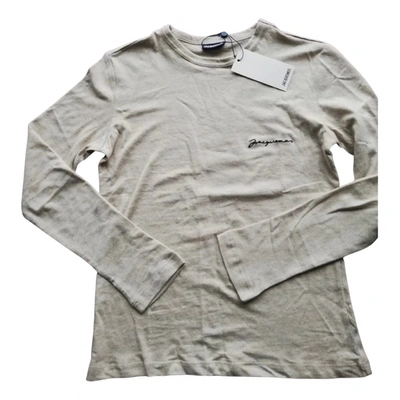 Pre-owned Jacquemus Linen T-shirt In Beige