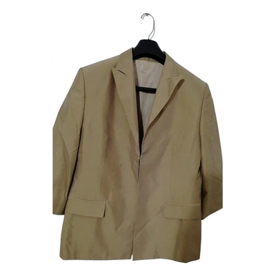 Pre-owned Burberry Blazer In Green