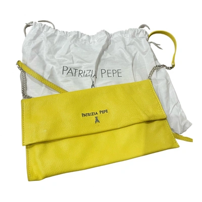 Pre-owned Patrizia Pepe Leather Handbag In Yellow
