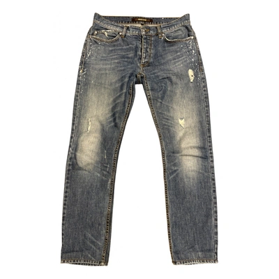 Pre-owned Roberto Cavalli Straight Jeans In Blue