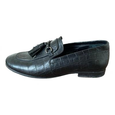 Pre-owned Soeur Leather Flats In Black