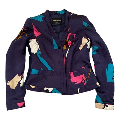 Pre-owned Emporio Armani Silk Blazer In Multicolour