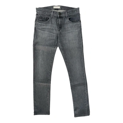 Pre-owned J Brand Slim Jean In Grey