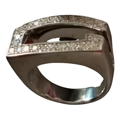 Pre-owned Guess Silver Ring