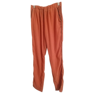 Pre-owned Designers Remix Chino Pants In Pink