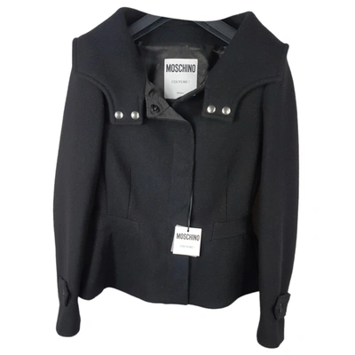 Pre-owned Moschino Wool Blazer In Black