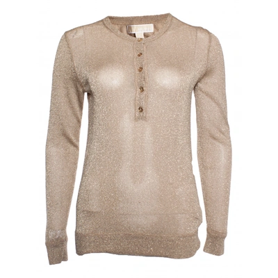 Pre-owned Michael Kors Top In Gold