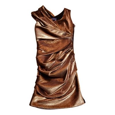 Pre-owned Lanvin Dress In Gold