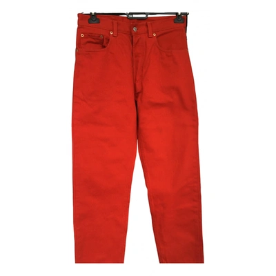 Pre-owned Levi's Large Jeans In Red