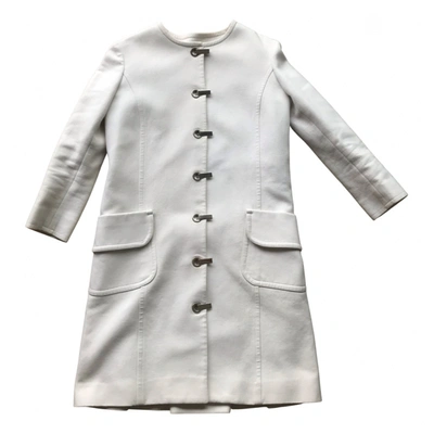 Pre-owned Roland Mouret Coat In White