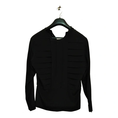 Pre-owned Giorgio Armani Silk Blouse In Black