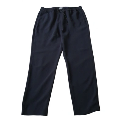 Pre-owned Jigsaw Trousers In Navy