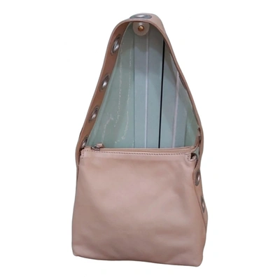 Pre-owned Coccinelle Leather Handbag In Beige