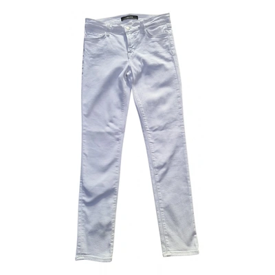Pre-owned J Brand Trousers In White