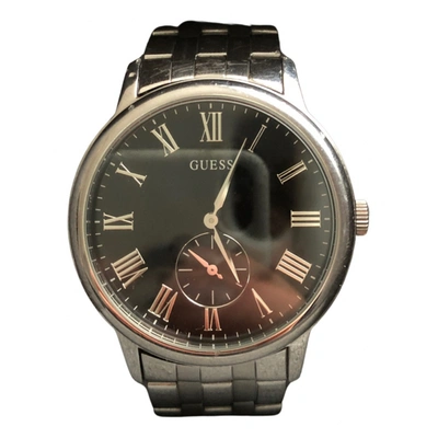 Pre-owned Guess Silver Watch