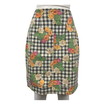 Pre-owned Emanuel Ungaro Mini Skirt In Multicolour