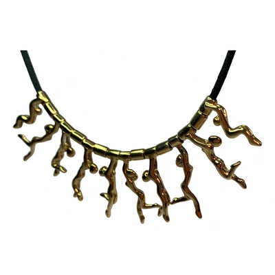 Pre-owned Charles Jourdan Necklace In Gold