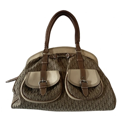 Pre-owned Dior Détective Leather Handbag In Brown