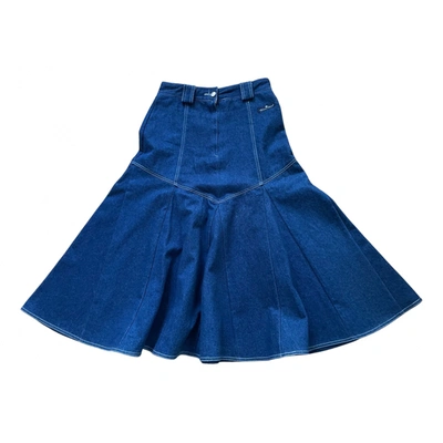 Pre-owned Aigner Mid-length Skirt In Blue
