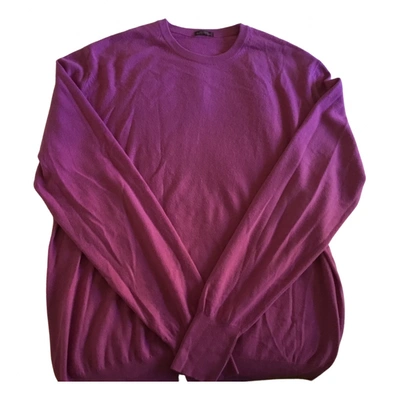 Pre-owned Ballantyne Cashmere Pull In Pink