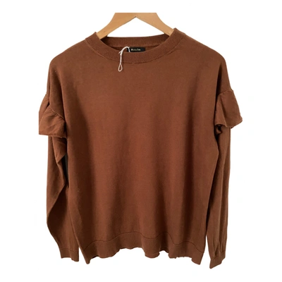 Pre-owned Massimo Dutti Jumper In Brown