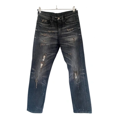 Pre-owned Gucci Straight Jeans In Anthracite