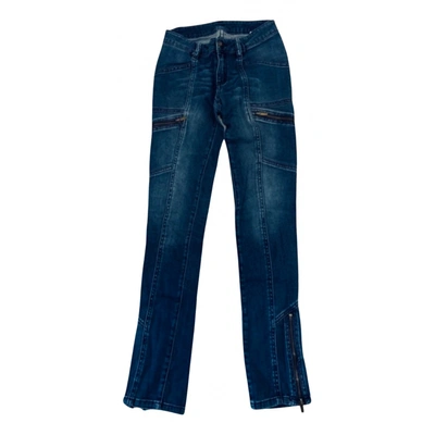 Pre-owned Bcbg Max Azria Slim Jeans In Blue