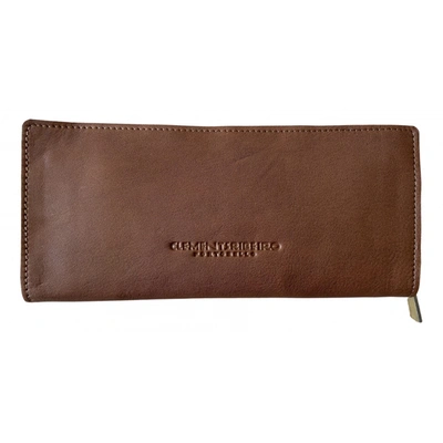Pre-owned Clements Ribeiro Leather Wallet In Brown