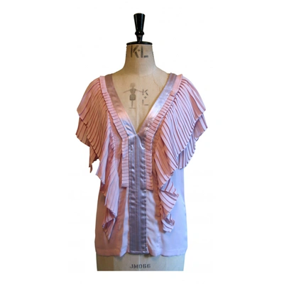 Pre-owned Clements Ribeiro Silk Blouse In Pink