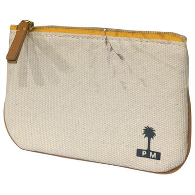 Pre-owned Pascale Monvoisin Cloth Purse In Beige