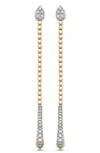 SARA WEINSTOCK UNITY REVERIE DIAMOND LINEAR DROP EARRINGS