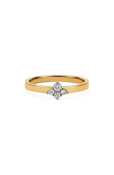 Sara Weinstock Dujour 4-diamond Cluster Band Ring In Yellow Gold