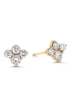 SARA WEINSTOCK DUJOUR 4-DIAMOND CLUSTER STUD EARRINGS