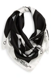 OFF-WHITE ARROWS PRINT SILK FOULARD SCARF