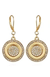 VINCE CAMUTO CRYSTAL COIN DROP EARRINGS