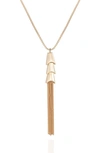 Vince Camuto Tassle Pendant Necklace In Gold