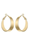 Vince Camuto Tapered Hoop Earrings In Gold