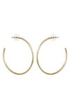 Vince Camuto Sleek Extra Large Hoop Earrings In Gold